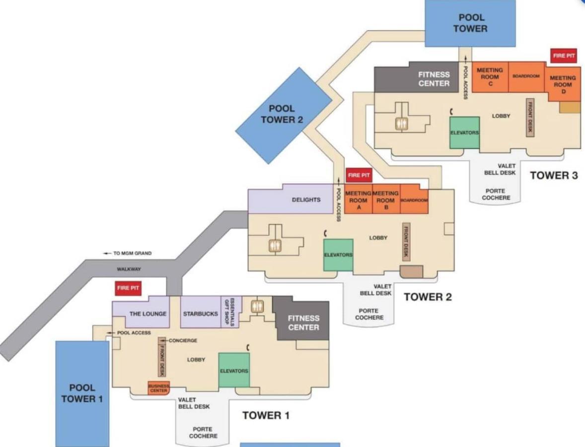 Balcony Full Strip View Suite Mgm Signature Free Valet Las Vegas Luaran gambar