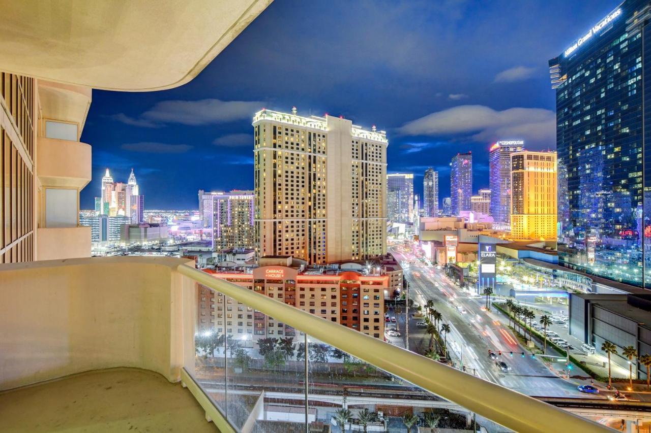 Balcony Full Strip View Suite Mgm Signature Free Valet Las Vegas Luaran gambar